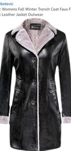 leather and fur elegant comfy winter jacket